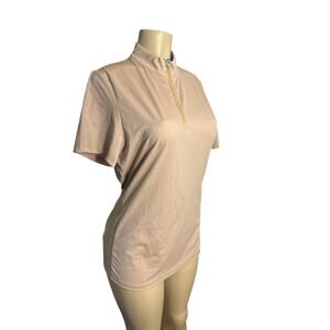 NWT Women XXL Coldstream Equestrian Coldingham Short Slv Base Layer Warm Taupe